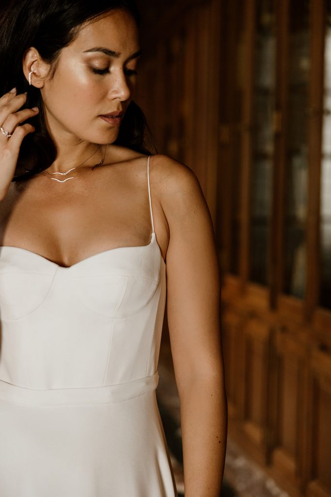 Robe de mariée Milo bustier décolleté Maite Bailleul Masterpiece 2025