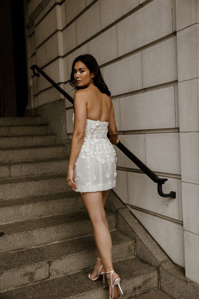 Robe de mariée courte Lily Maite Bailleul Masterpiece 2025 mariage civil