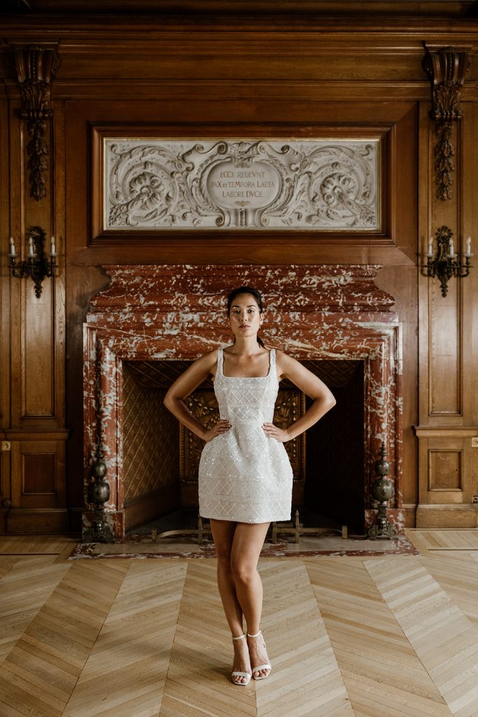 Robe de mariée courte Babylone Maite Bailleul Masterpiece 2025