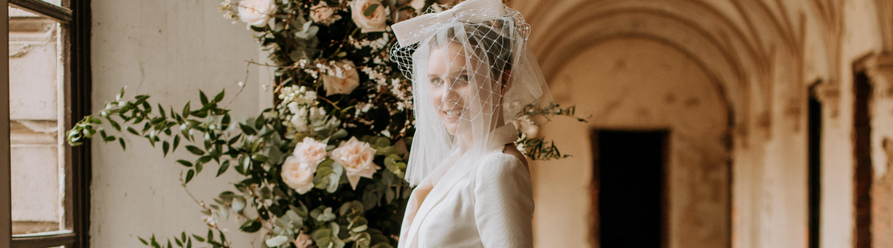 robe de mariée courte civile tailleur avec Bibi modele saint-germain collection douce escapade