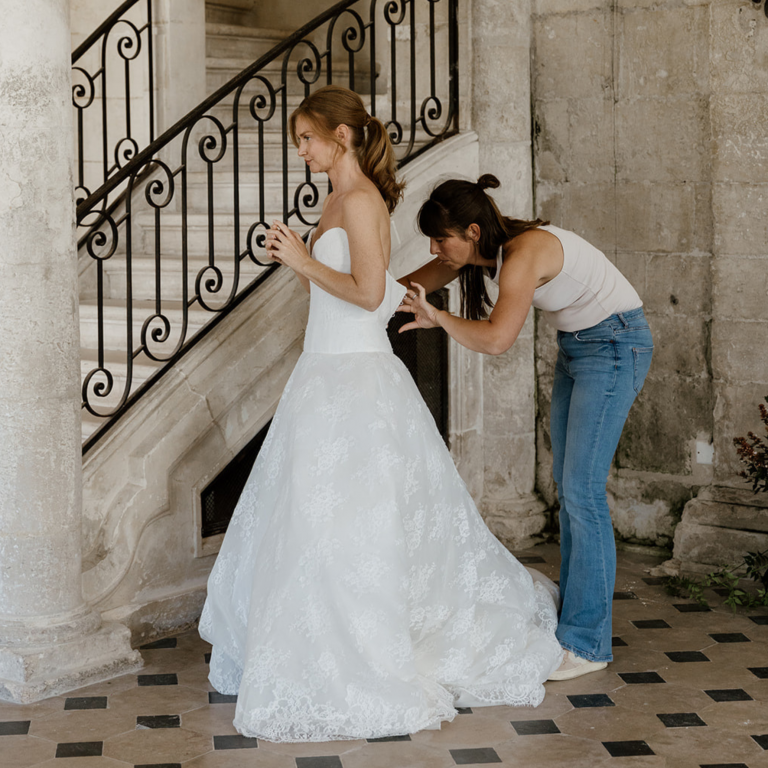 Maité Bailleul essayage de robe de mariée
